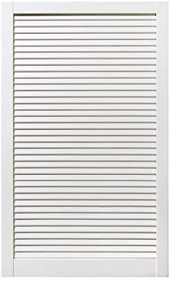 ben+camilla.com geschlossene Lamellentür | Weiß 99,3 x 59,4 cm | Hochwertige Massivholz Lamellentüren | Premium lackiert | Kiefer