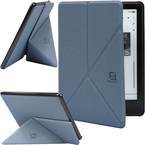 ZhaoCo Custodia per 6,8'' Kindle Paperwhite 11ª Generazione 2021 e Kindle Paperwhite Signature Edition E-Reader Auto Sveglia/Sonno, Visualizzazione Verticale e Orizzontale - Blu