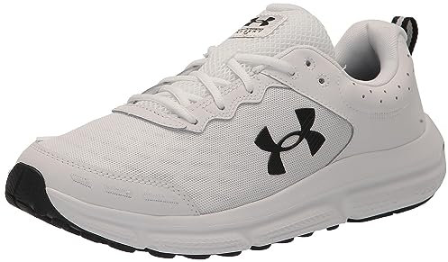 Under Armour Ua Charged Assert 10, Zapatillas para Correr Hombre, White / Black / Black, 42 EU