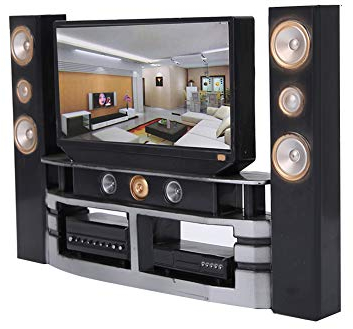 10pcs Dollhouse Miniature Toy Television Cabinet Furniture Playset Set Model for Doll House Accessories Gift for Kids