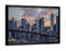 artboxONE Poster mit schwarzem Rahmen 18x13 cm Städte New York bei Sonnenuntergang - Bild ny berühmt Brooklyn
