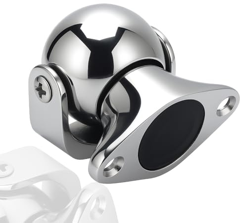 Marine Magnetic Door Stopper Catch - 2 Boat Stainless Steel Pivoting Door and Window Holder Set