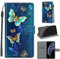 for iPhone 11 Pro Max Case, PU Leather Wallet Book Flip Folio Stand View Cover Pouch Compatible with iPhone 11 Pro Max Phone Case (Butterfly)