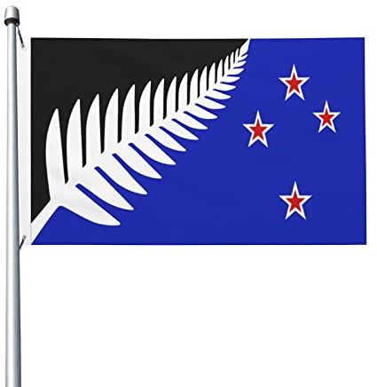 Neuseeland-Flagge mit Maori-Farn, 90 x 150 cm, Außendekoration, Banner, Hofflagge mit Ösen