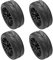 Jvareaty 4 Stuecke 1/10 Gummi Reifen Rc Renn Wagen Reifen Auf Renn Rad Felge Fit Fuer 9068-6081 Rc Auto Teil