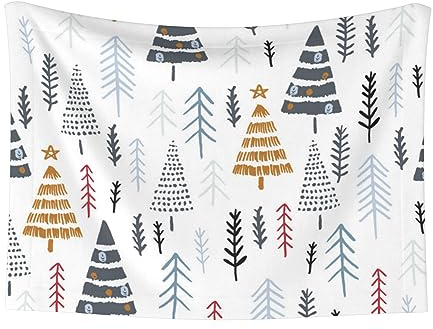 ZORIN Hundedecke, waschbar, weiche Decken für Hunde, Weihnachten, Kiefern, flauschig, Katzenhütte, Kiste, Bett, Haustierkissen für Katzen, Kätzchen, Welpen, Tiere (100 x 70 cm)