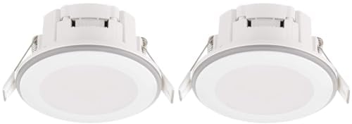 Trio Leuchten LED Einbauleuchten Aura 652310131, Kunststoff weiß, inkl. 5 Watt LED (Packung mit 2)