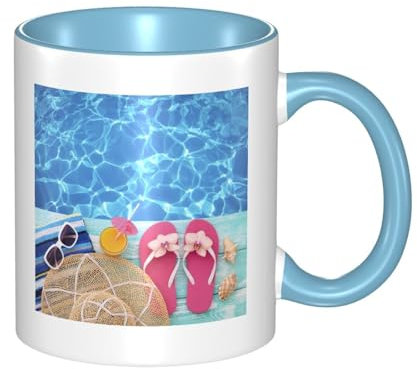 JCAKES Summer Holidays Mug Christmas Mugs Mugs for Women Coffee Cup Personalised Mugs Mugs for Men Travel Mugs Party Cups China Mugs Mug with Handle