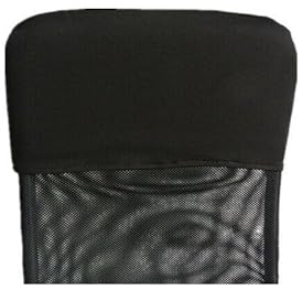 MoguGo Kopf Kissenbezug Rückenlehne Husse Stuhl Rückgehäuse Stuhl Rückenschutz (Schwarz, 35x48cm)
