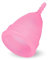 Taynie Period Cup - Menstruationstasse mit Sterilisationsbehälter - Menstruationscup aus 100% medizinischem Silikon - Perioden Cup als Alternative zu Tampons (Pink,Soft)