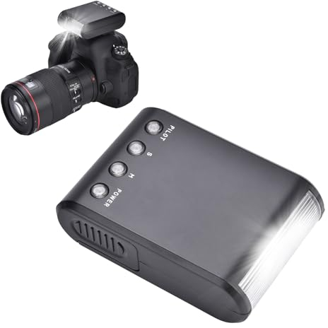 Mini Flash per Fotocamera, Flash Slave Portatile con Attacco a Slitta per Fotocamera con Sensore Pre-Flash Automatico, Flash Slave Ottico Universale per Fotocamere DSLR