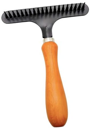 Folpus Carpet Rake, Carpet Restoration Rake, Quick Restoration Softness Portable Shag Rug Rake Carpet Groomer Rake for Carpet Rug Steps
