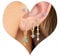 Piercing Ohrringe Set für Mehrere Ohrlöcher - Helix, Conch, Tragus Piercings für Damen - 14K Vergoldet - Ohrstecker Set, Klein, Creolen, Knorpel
