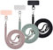 Cordon universel pour téléphone portable, autocollants métalliques pour téléphone portable, cordes réglables, bretelles ou bretelles pour libérer les mains., 3 or rose, vert matcha, noir, Taille
