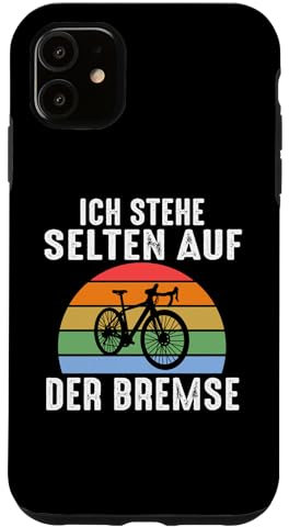 Hülle für iPhone 11 Ich stehe selten auf der Bremse Fahrrad Biker