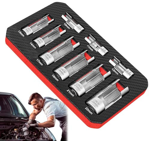 Kit de dés rainurés, outils de retrait d'écrous évasés | Outil de retrait automatique d'écrou avec ajustement ferme : idéal pour les mécaniciens et les amateurs, pour écrous et douilles