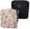 Gjinxi 2er Pack Damenbinden Periodentasche für Teenager Mädchen Aufbewahrungstasche für Damenbinden Tragbare Damenbinden Periodenbinden Tasche für Die Handtasche Kleine Make Up Taschen Mädchen Damen