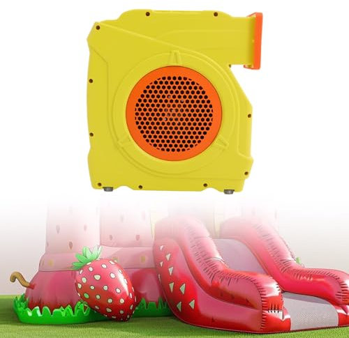 Soplador de aire, 2 HP 1600 W, bomba de aire, ventilador con mango e interruptor impermeable, castillo hinchable de 3300 rpm para juguetes inflables castillo hinchable