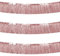 3 Packs Lametta Fransen Fringe Girlande Metallic Foil Fringe Garland Fringe Banners Für Geburtstag Graduation Hochzeit Party Deko (Roségold)