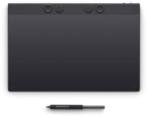Wacom Intuos Pro Large, la Tablette à Stylet innovante INCL. Wacom Pro Pen 3, offrant Un Espace de Travail spacieux pour Les Professionnels du Montage vidéo, de la modélisation 3D et de l'animation.