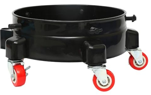 Eimer mit Rädern – robuster Rolleimer für Autowäsche und Einfahrtsversiegelung, Mehrzweck-Mobilhalter mit 360° drehbaren Rollen, stabiler Mehrzweck-Caddy für Mops, Reinigung