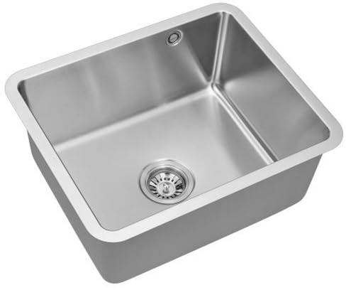 Fregadero de Cocina INFINITON ELKANO50.40 – Acero Inoxidable, 1 Cubeta, Instalación Bajo Encimera