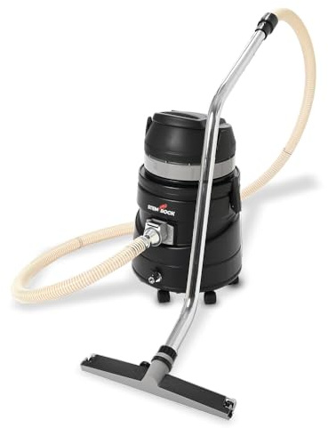 Steinbock Öl- und Spänesauger | 1.400 W | 35 l Polyethylen-Behälter | Spänesauger mit Zweifach-Filtrationssystem ohne Materialtrennung | blockadefreier Einlass | Ablass- und Sicherheitsventile