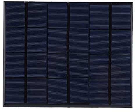 Spacnana Mini Panneau Solaire 6 V, Silicium Monocristallin, Chargeur Solaire Efficace à Haut Rendement pour Une Utilisation en Extérieur