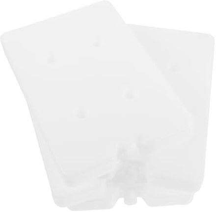 Toyvian Lot de 4 Blocs Réfrigérants Réutilisables 600 ML – Pains de Glace pour Ventilateur de Climatisation, Paquet Isothermes et Glacière, Pack Refroidissement Solide pour