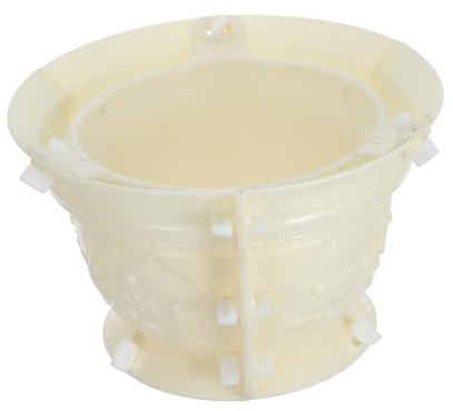 SUPVOX Stampo per Fioriera in Cemento Plastico Beige Design Europeo Elegante, Facile da Sformare, per Progetti Creativi Fai da Te e Uso All'aperto