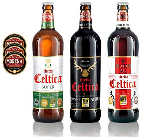 Birra Morena - Selezione Varietà Celtica - 3 Craft Beer 75cl (in regalo 3 sottobicchieri Morena)