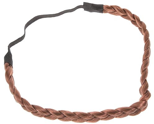 FRCOLOR Bandeau Tressé Élastique Synthétique Pour Femme Accessoire Coiffure Idéal Pour Occasions Spéciales Et Séances Photo