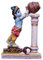 Sri Krishna Culture - Baby Krishna Murti Stealing Butter von Pillar-Hindu-Gott und Göttin Idol/Statue/Murti/Figur (22,9 cm), Polysterharz, Mehrfarbig
