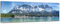 Bilderdepot24 Bild auf Leinwand | Zugspitzmassiv in 180x60 cm mehrteilig als Panorama Wandbild XXL | Wand-deko Dekoration Wohnung modern Bilder | 211421