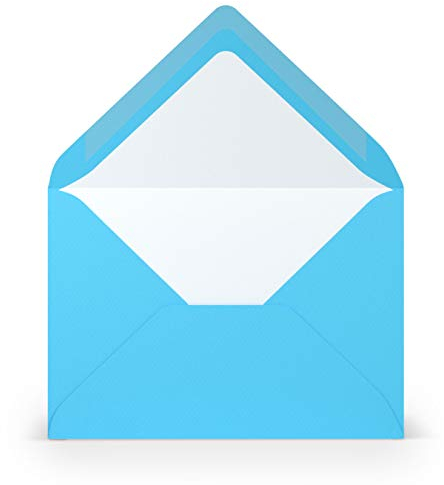 PAPERADO 1000 Briefumschläge Pacific gerippt - 100 g/m² Kuvert Ohne Fenster 11,4 x 16,2 cm - Umschläge mit Nassklebung spitze Klappe