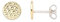 XENOX® Lebensblume Ohrringe - Damen Ohrringe aus hochwertigem 925/- Sterlingsilber | XS2911G