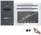 MATHFEL 2 Draht Bus Video Fingerprint Türsprechanlage Gegensprechanlage, Außenstation in Anthrazit mit Gravur, Ultraweitwinkel Kamera 170 Grad, 3x10 Zoll WLAN Touchscreen Monitor Full HD 2 Megapixel