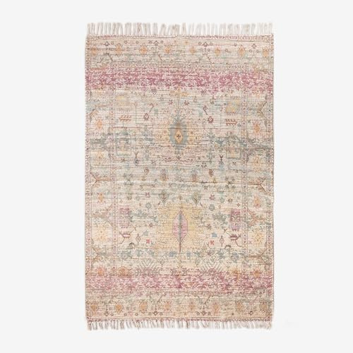 SKLUM Teppich aus Jute und Stoff (284x174 cm) Demir Ethnic Colors