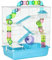 PawHut Grande Cage pour Hamsters Cage pour Rongeur 5 Niveaux avec Tunnels Abreuvoir Roue maisonnette échelles dim. 59L x 36l x 69H cm