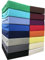 Leonado Vicenti Spannbettlaken 100% Baumwolle Jersey Spannbetttuch Bettlaken Farben Größen wählbar ÖKO TEX Standard 100, Weiß, 140 x 200 cm -160 x 200 cm