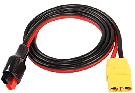 Solarstecker auf XT90 Kabel YACSEJAO 12AWG 1M XT90 Buchse auf 45A Solarpanel Verlängerungskabel für RC LiPo Akku FPV Outdoor Power Bank
