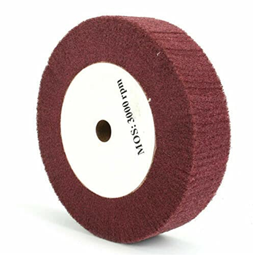 Roue de polissage en fibre de nylon de 15,2 cm - Disque de polissage abrasif en nylon non tissé - Disque de polissage abrasif grain 320