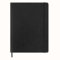 Moleskine Precious & Ethical Notizbuch, mit einer einer Geschenkbox, veganen Einband mit Python-Effekt, Klettverschluss, XL-Format 19x25cm, Farbe Schwarz