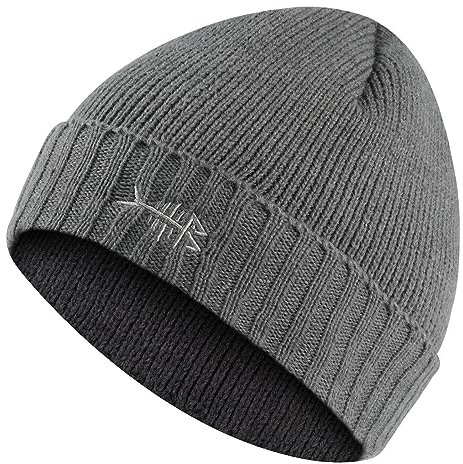 Bassdash Winter Beanie Mütze mit Fleece Futter Dick, Wintermütze Herren Damen, Stretchy Cuffed Knit Strickmütze Unisex