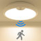 Peasur Motion Sensor LED Ceiling Light Battery Operated, 3000K 300LM Battery Wall Lights Indoor, Ø18cm White Bath Ceiling Lights, Wireless Light for Loft,Garage,Shed,Porch,Attic