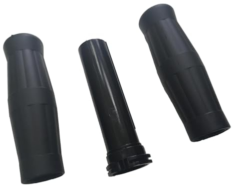Grip Set for Motorcycle Throttle Grip + Rotating Sleeve for 1 Inch Handlebar in Black Oldschool Chopper Custom
