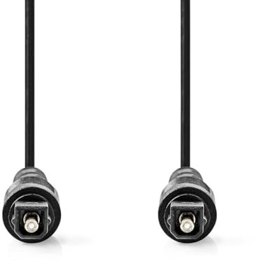 NEDIS Cavo audio ottico - Toslink maschio - Toslink maschio - 10.0 m - rotondo - PVC - nero - etichetta