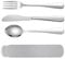 HOTUT Campingbesteck, 4 Stück Edelstahl Reisebesteck mit Etui, Besteckset to go, Edelstahl Sporks besteckbox für unterwegs, Outdoor, Reise, Arbeit, Schule, Spülmaschinenfest - Grau