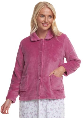 Piumino da donna in pile super morbido, Fucsia, 12-14