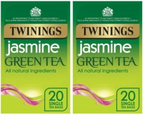 Twinings Green Tea With Jasmine X 20 Tea Bags (Pack of 2)